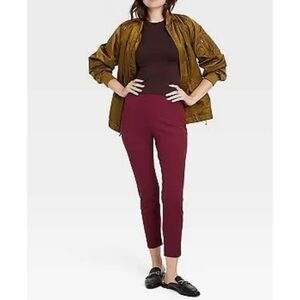 A New Day Burgundy Pull-on Pants